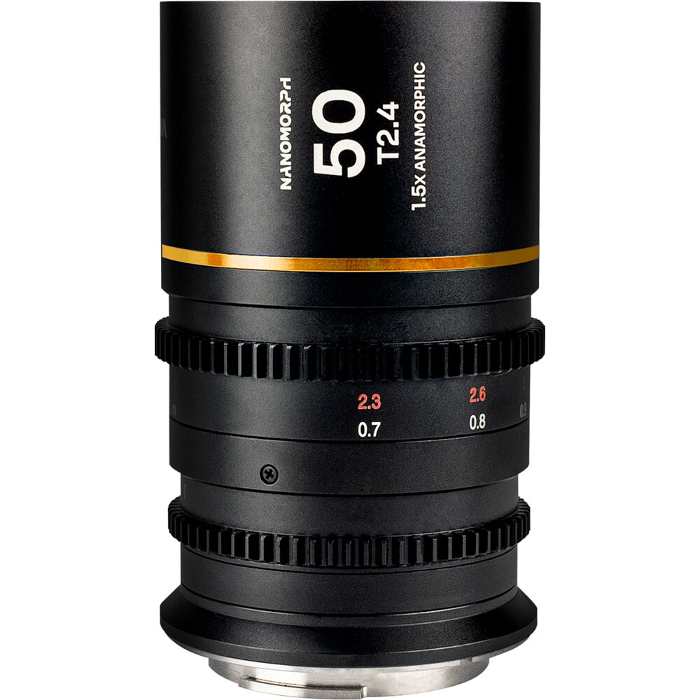 Laowa Nanomorph 50mm T2.4 1.5x S35 Anamorphic Lens (Canon RF, Amber Flare)