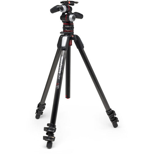 Manfrotto 055 Carbon Fibre 3-Section Tripod + XPRO 3-Way Head