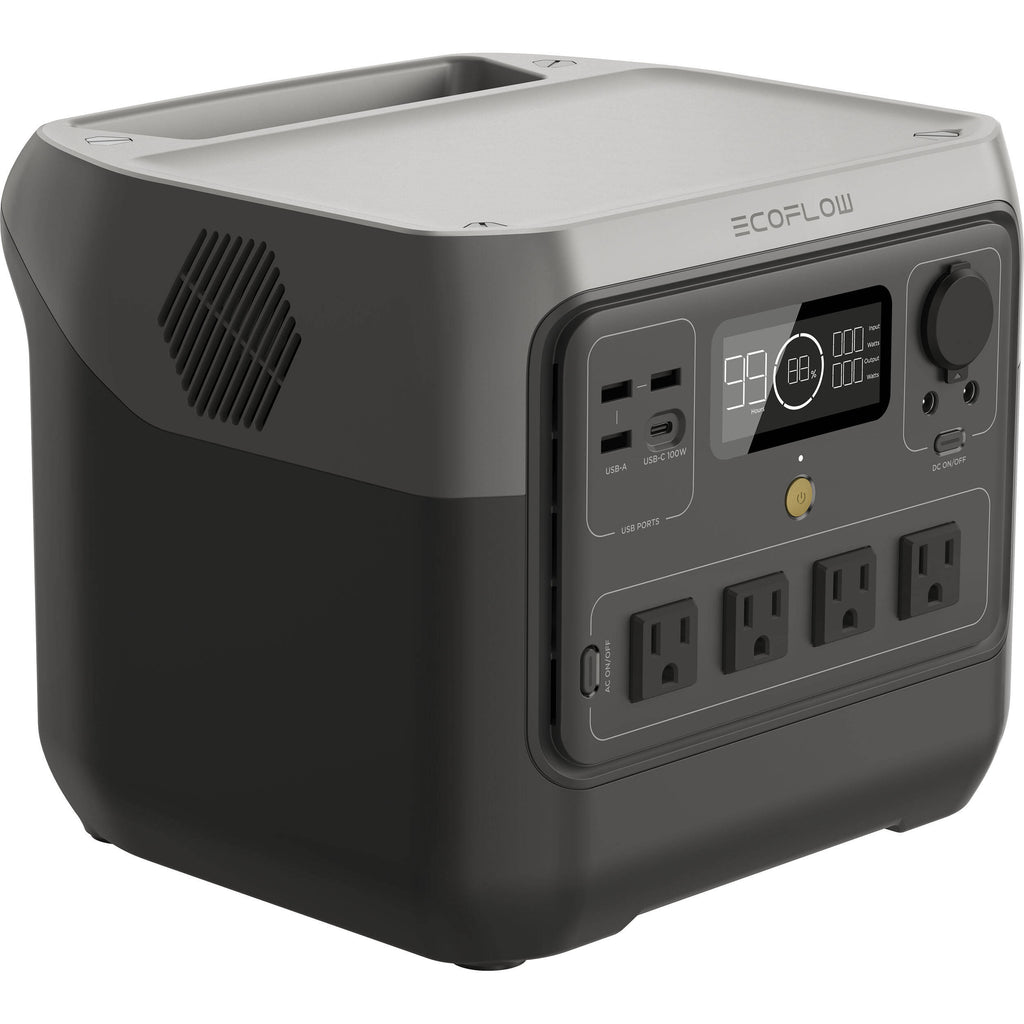 EcoFlow River 2 Pro Portable Power Station - 800W AC Output and 768Wh (64Ah@12V) Battery