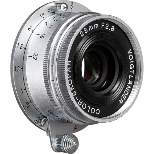 Voigtlander 28mm f/2.8 Color-Skopar Type L Aspherical Silver - Leica M39