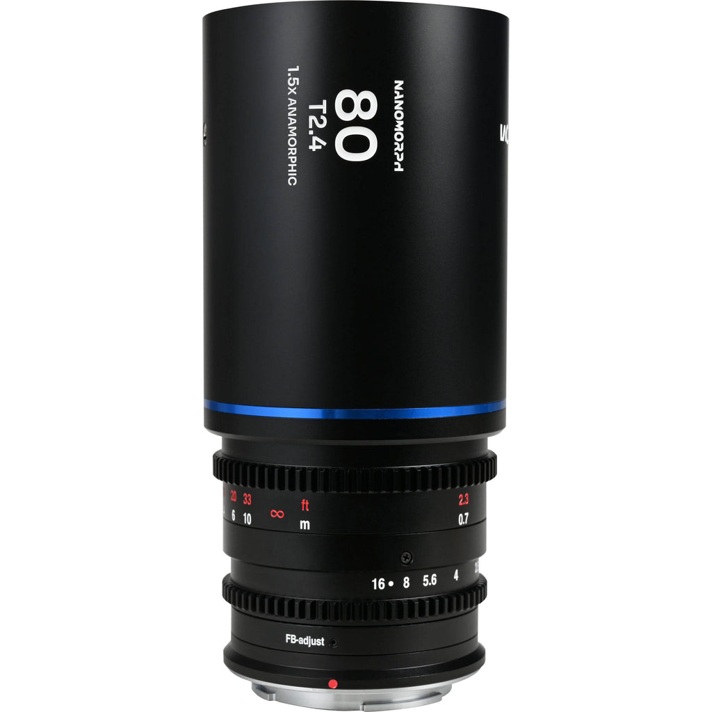 Laowa Nanomorph 80mm T2.4 1.5x S35 Anamorphic Lens (Micro Four Thirds, Blue Flare)