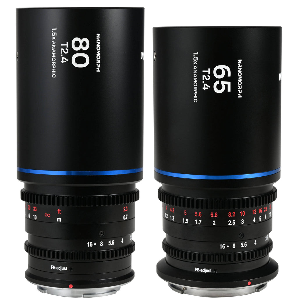 Laowa Nanomorph S35 Anamorphic Prime 2-Lens Bundle (Sony E, Blue Flare)