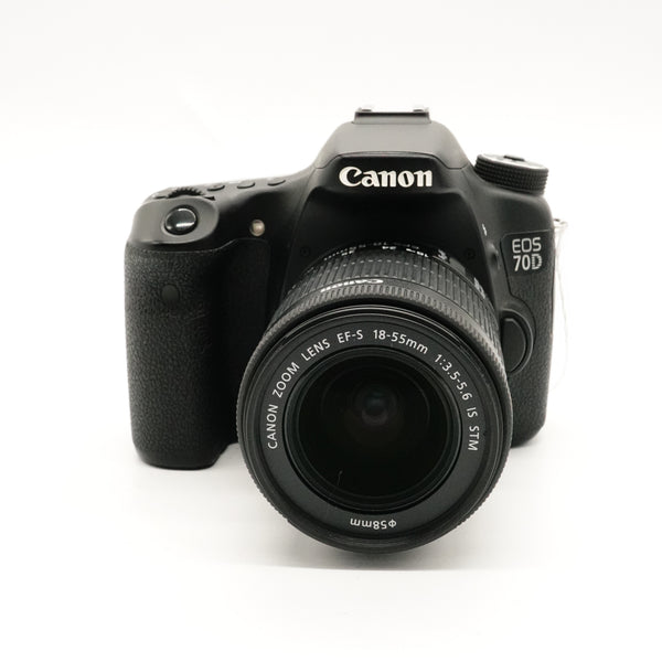 Pre-Owned Canon  EOS 70D With EF-S 18-55mm f/3.5-5.6 IS STM, Strap, Battery & Charger SN: 085024000649 Lens: 120204024550 (Second Hand)