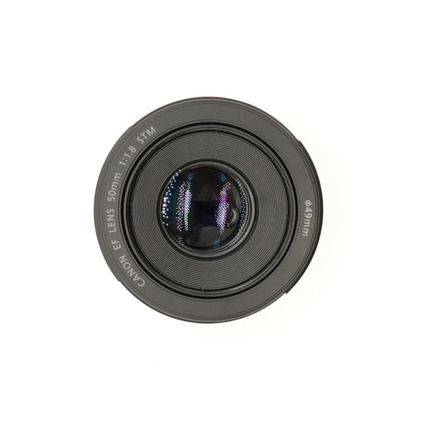 Pre-Owned Canon EF 50mm f1.8 STM Lens With Caps & Hood SN: 7225221895 (Second Hand)