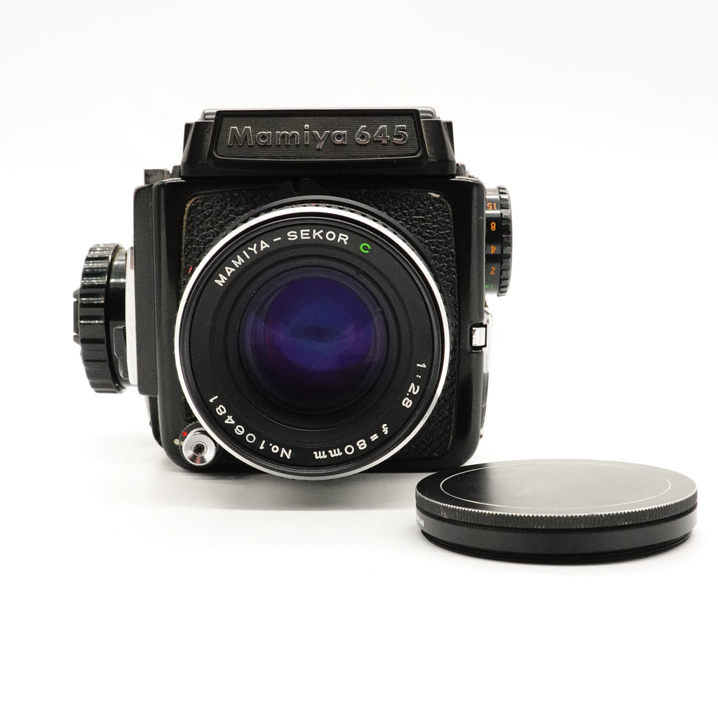 Pre-Owned Mamiya 645 Kit w/80mm Lens & waist level finder J59903/lens 106401 With SN: 2275078 (Second Hand)