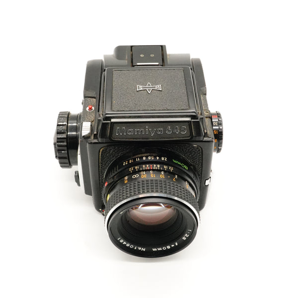 Pre-Owned Mamiya 645 Kit w/80mm Lens & waist level finder J59903/lens 106401 With  SN: 2275078 (Second Hand)