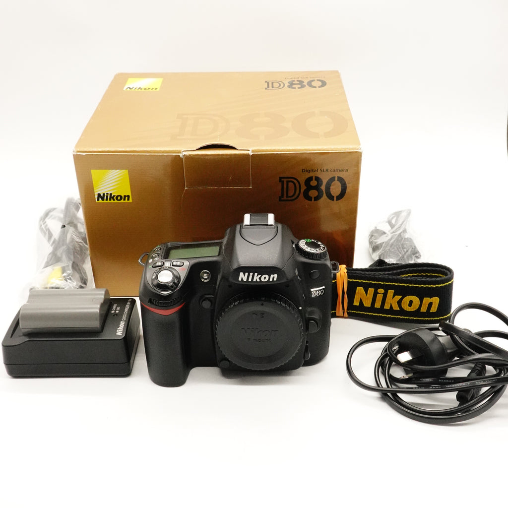 Pre-Owned Nikon D80 DSLR With Box, Strap, Body Cap, Charger & Battery SN: 6054407 (Second Hand)