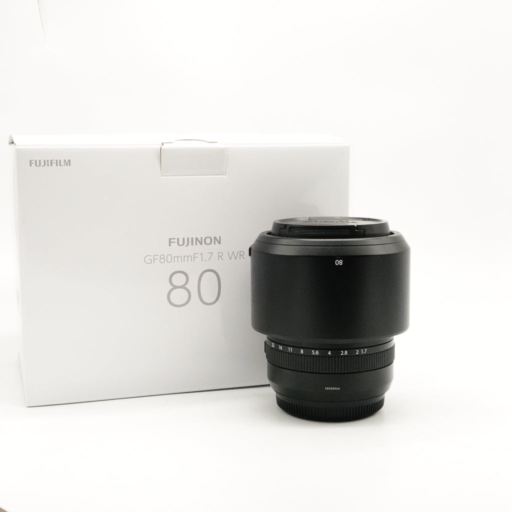 Pre-Owned FUJIFILM GF 80mm f/1.7 R WR Lens In Box As New  SN 38A00924 (Second Hand)