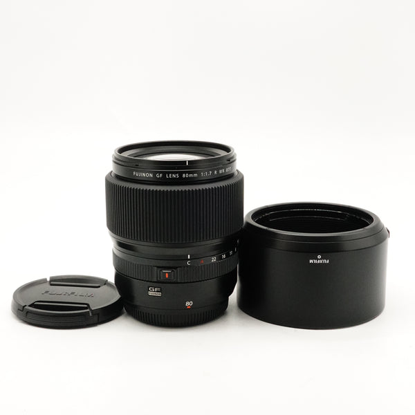 Pre-Owned FUJIFILM GF 80mm f/1.7 R WR Lens In Box As New  SN 38A00924 (Second Hand)