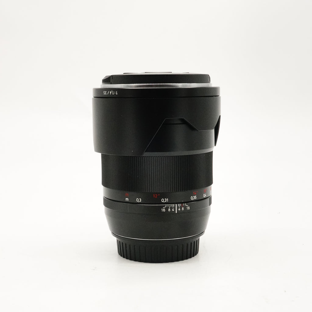 Pre-Owned Carl Zeiss Distagon 35mm f/1.4 ZE Lens for Canon EF With Caps & Hood SN: 15835190 (Second Hand)