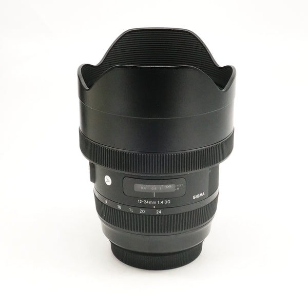 Pre-Owned Sigma 12-24mm f/4 DG HSM ART Lens for Canon With Cap, Hood, Box SN: 53817305 (Second Hand)