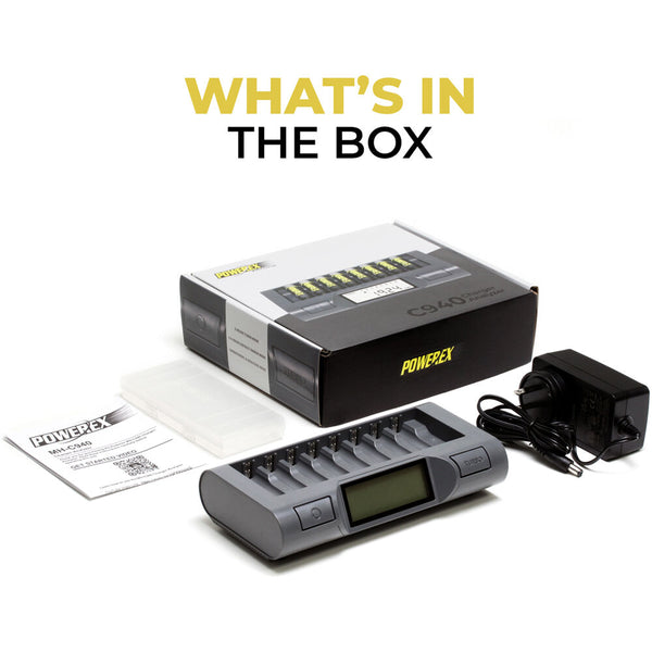 Powerex MH-C940 Eight AA AAA Battery Charger & Analyser