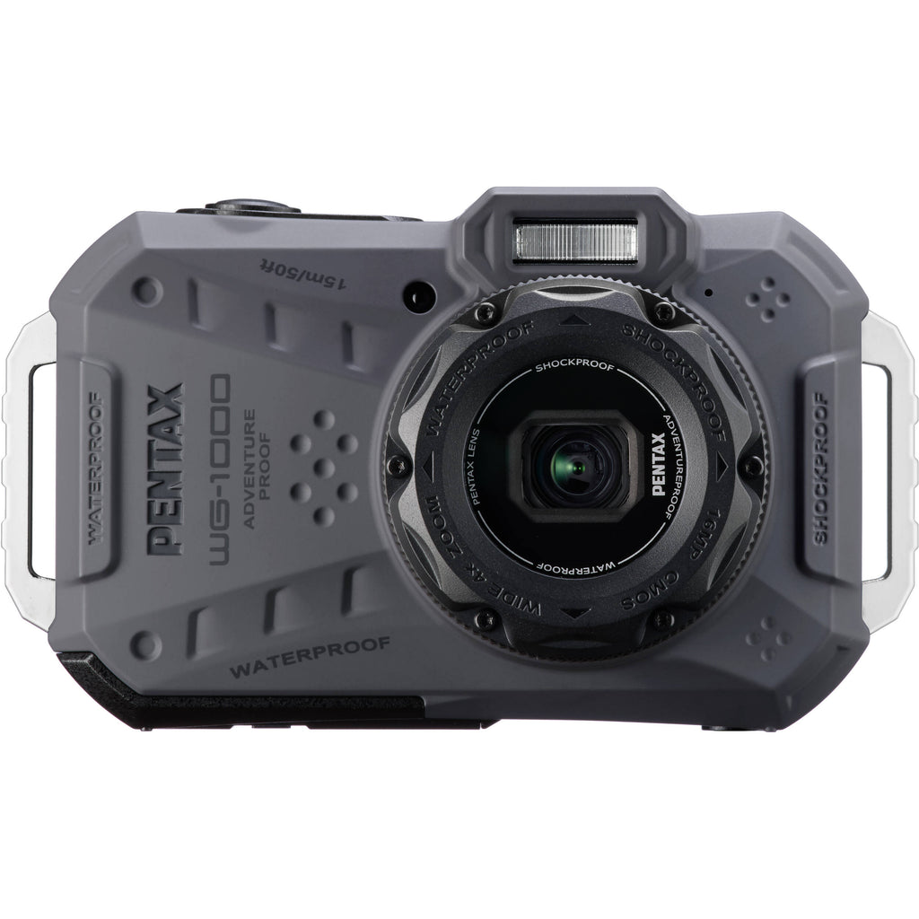 Pentax WG-1000 Waterproof Compact Camera (Gray)