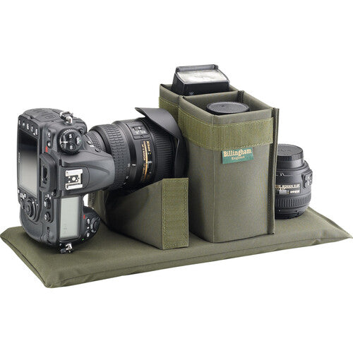 Billingham 335 MKII Camera Bag - Sage FibreNyte / Chocolate Leather