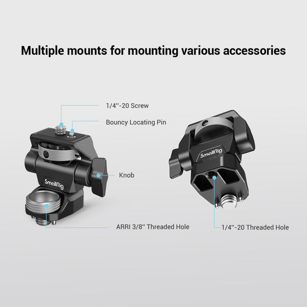 SmallRig 2903B Swivel and Tilt Adjustable Monitor Mount with ARRI-Style Screw Mount