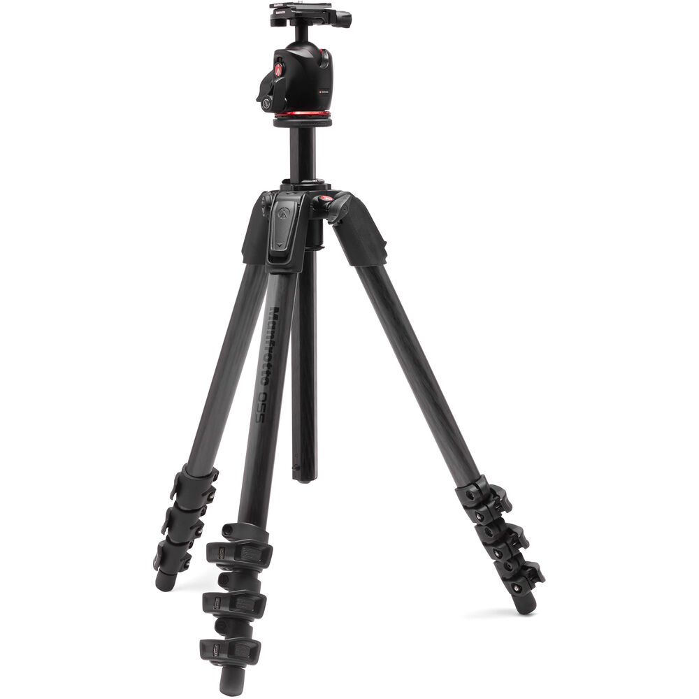 Manfrotto 055 Carbon Fibre 4 Section Tripod + XPRO Ball Head