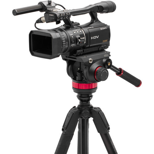 Manfrotto 055 Aluminium 3-Section Tripod + 502 Fluid Video Head