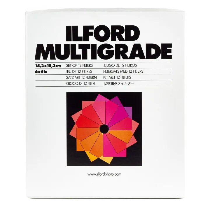 Ilford Multigrade Darkroom Filter Set (00-5) 6 x 6”