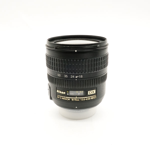 Pre-Owned Nikon AF-S 18-70MM F/3.5-4.5 G ED DX Lens With Box, Caps, Hood, Pouch SN: 2275078 (Second Hand)
