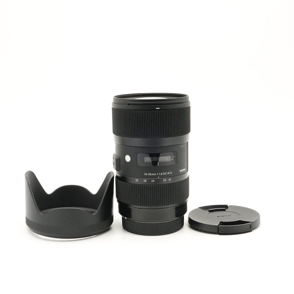 Pre-Owned Sigma 18-35 f/1.8 For Canon EF Art Lens With Caps & Hood SN: 55036139 (Second Hand)