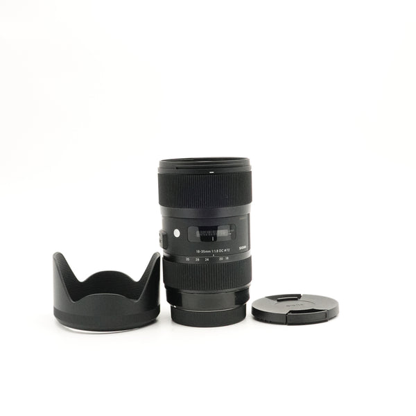 Pre-Owned Sigma 18-35 f/1.8 For Canon EF Art Lens With Caps & Hood SN: 55036139 (Second Hand)