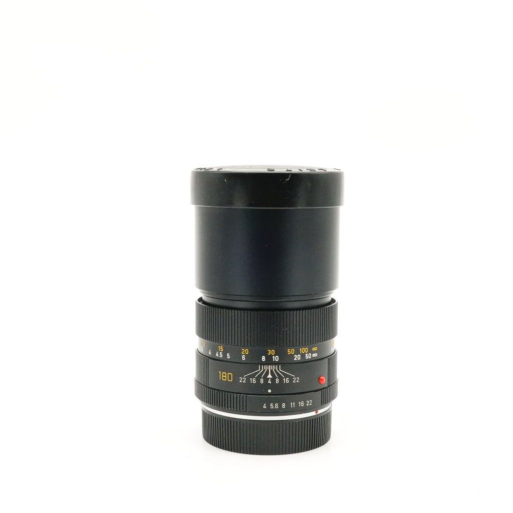 Pre-Owned Leica Elmar-R 180mm f/4 Lens - 3 Cam, Made in Germany 1978 SN 2881769 with Caps (Second Hand)
