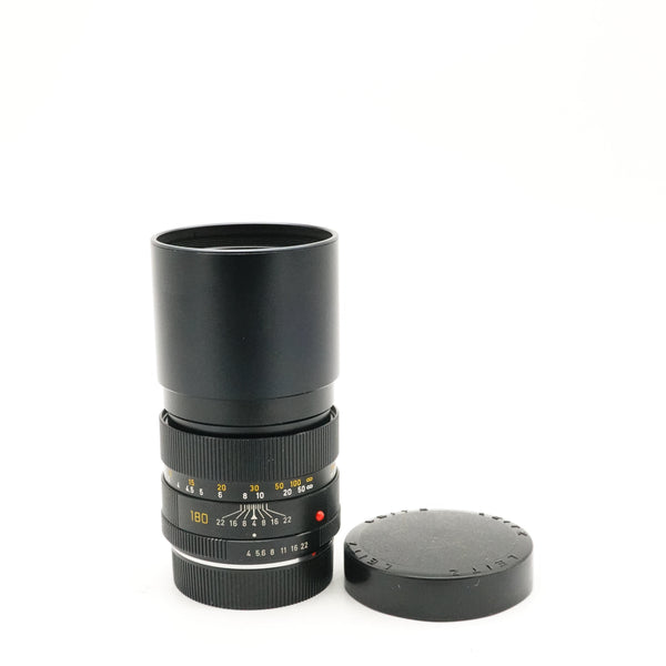 Pre-Owned Leica Elmar-R 180mm f/4 Lens - 3 Cam, Made in Germany 1978 SN 2881769 with Caps (Second Hand)