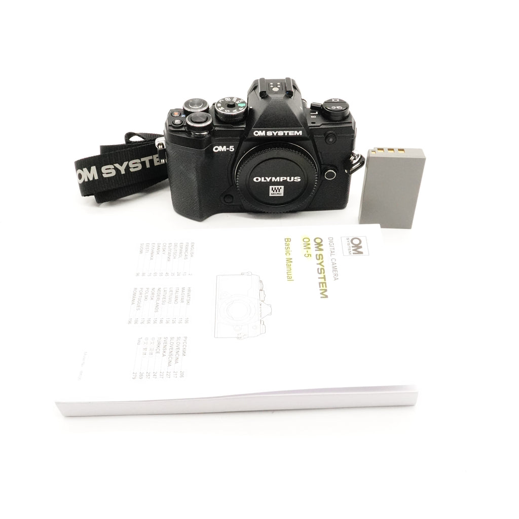 Pre-Owned OM System OM-5 Body With Strap, Manual and Battery SN: BJ0A12756 (Second Hand)