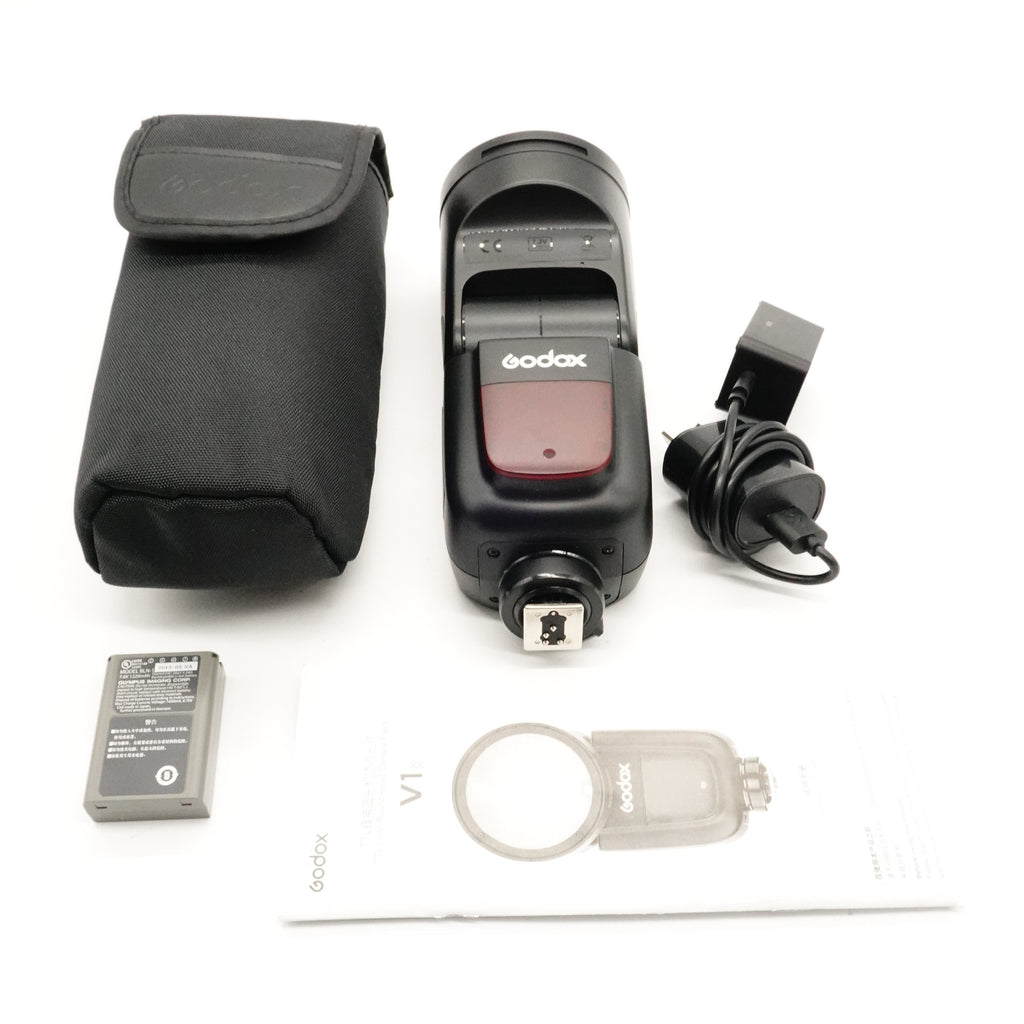Pre-Owned Godox V1 O Speedlight With Battery, Manual, Case, Charger (Second Hand)
