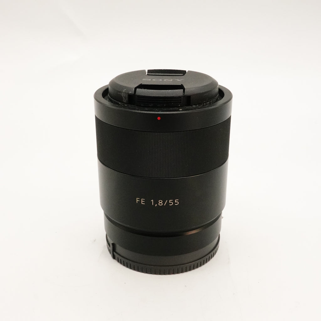 Pre-Owned Sony FE Carl Zeiss SONNAR T* 55mm F/1.8 ZA with Caps & Hood SN: 593505 (Second Hand)