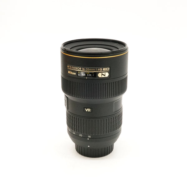 Pre-Owned Nikon AF-S NIKKOR 16-35mm f/4G ED VR With Box, Pouch, Hood, F&R Caps SN: 2134616 (Second Hand)