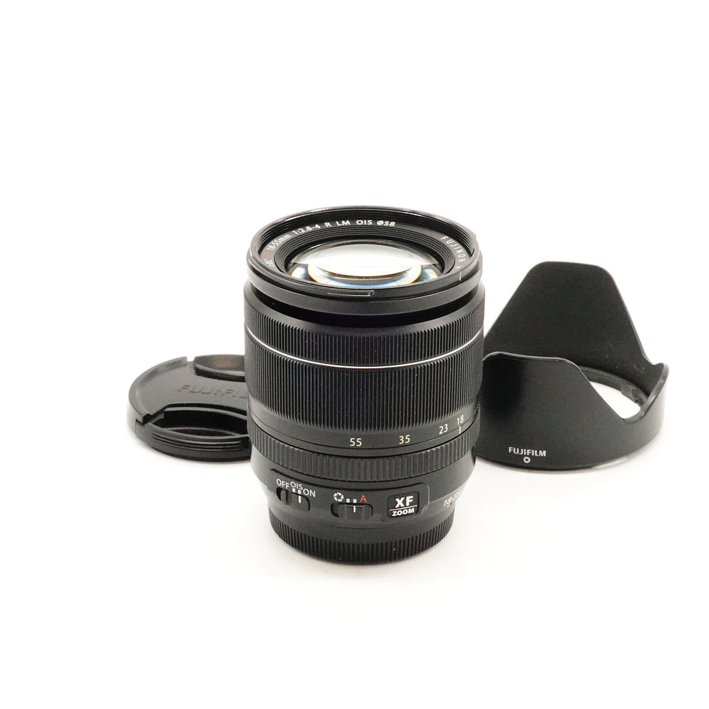 Pre-Owned FUJIFILM XF 18-55mm f/2.8-4 R LM OIS Lens With Caps, Hood SN: N/A (Second Hand)