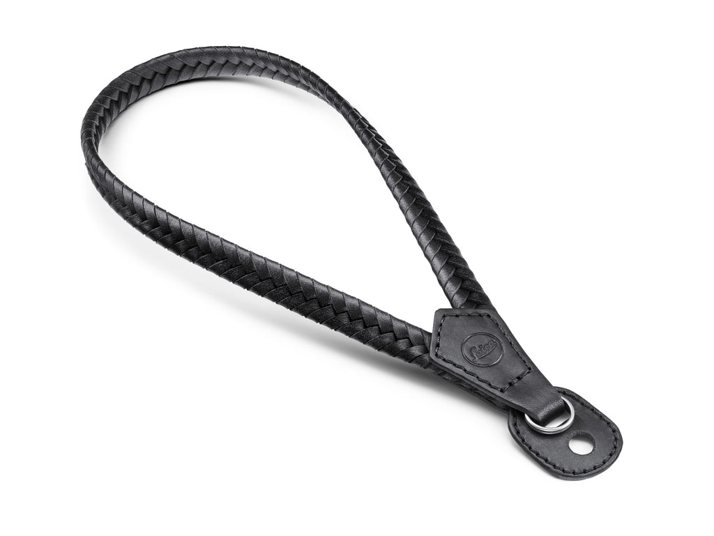 LEICA Wrist Strap Leather, Braided Black