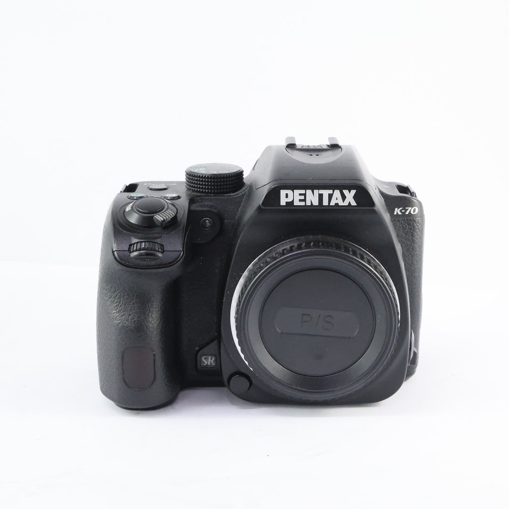 Pre-Owned Pentax K-70 Digital SLR Camera Black W/2x battery, charger, strap SN:7341625 (Second Hand)