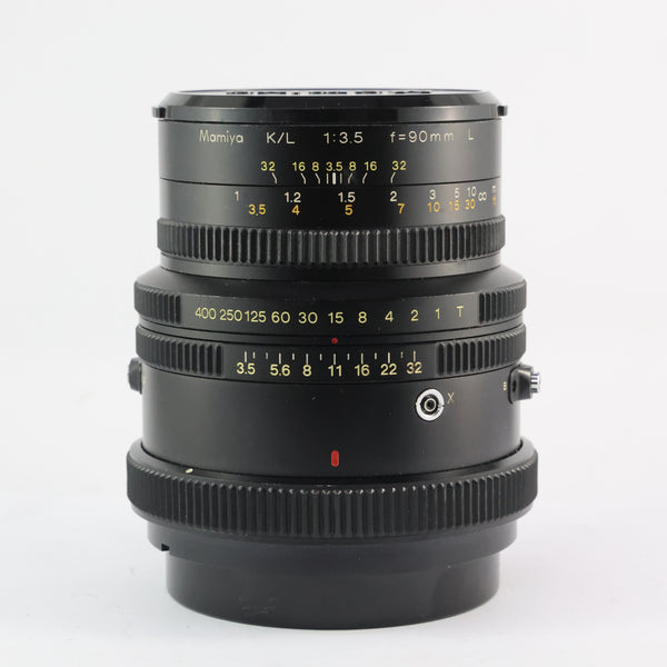 Pre-Owned Mamiya 90mm f/3.5 K/L Lens  With Caps SN: 004077 (Second Hand)