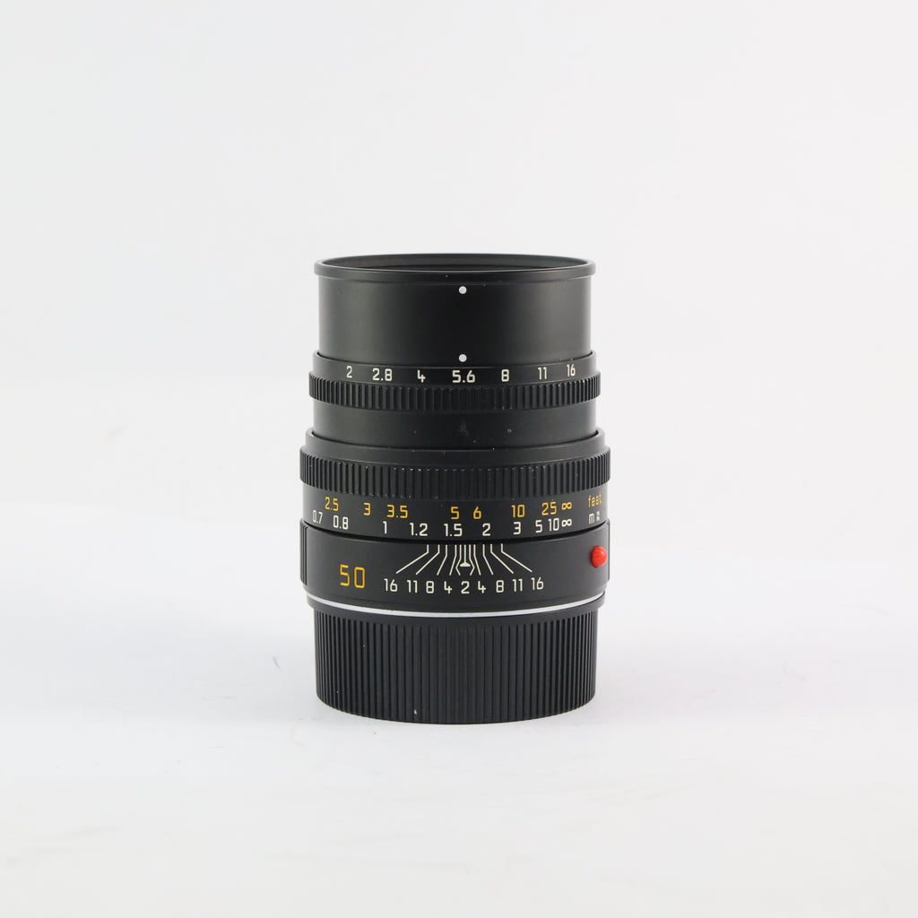 Pre-Owned Leica M 50mm f/2 Summicron Lens Black Non Coded SN:3766829 (Second Hand)