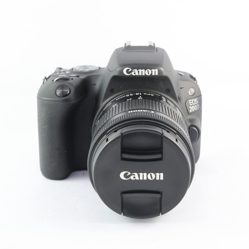 Pre-Owned Canon EOS 200D/15-55 IS Kit W/ strap, battery, charger, lens cap SN: 195072014811/7122018059 (Second Hand)