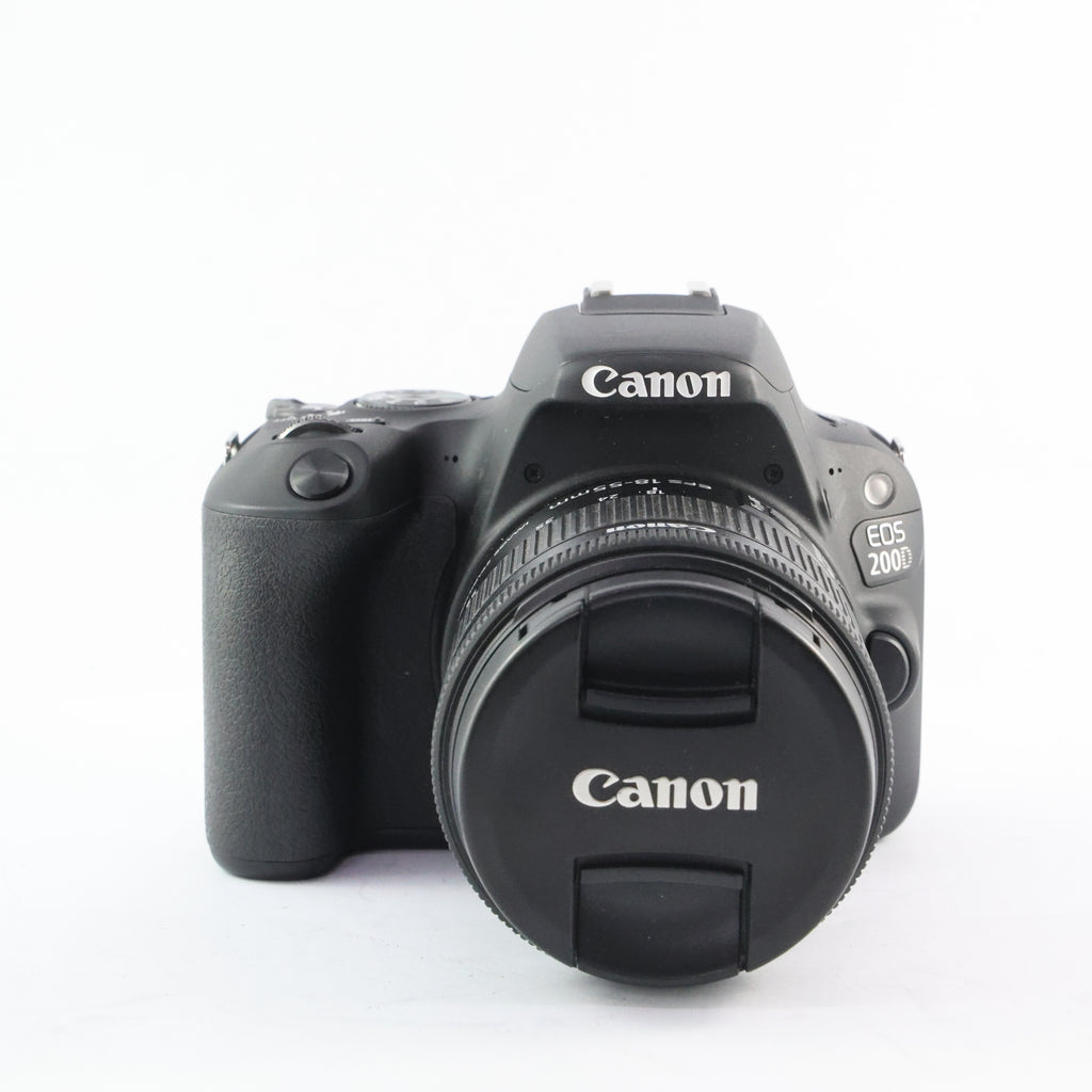 Pre-Owned Canon EOS 200D/15-55 IS Kit W/ strap, battery, charger, lens cap SN: 195072014823/7122018060 (Second Hand)