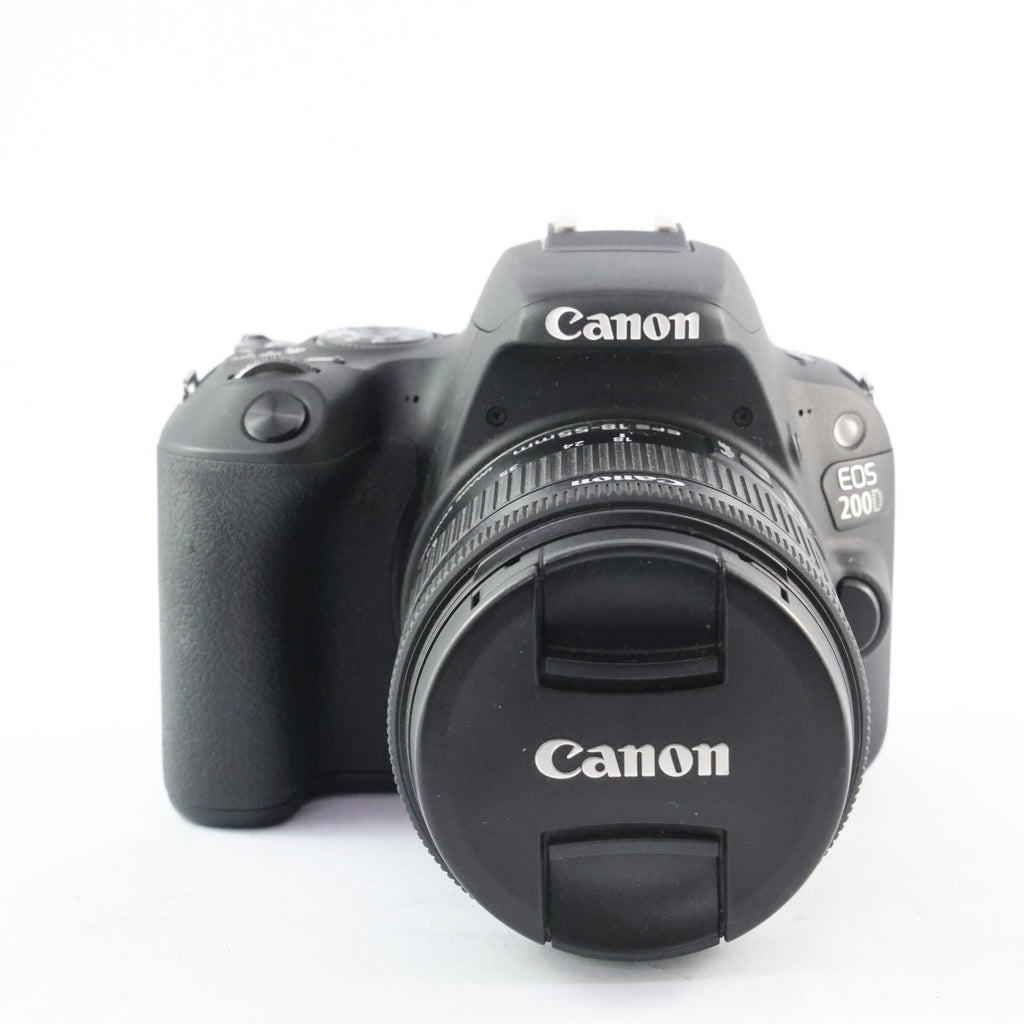 Pre-Owned Canon EOS 200D/15-55 IS Kit W/ strap, battery, charger, lens cap SN: 195072014812/7122018071 (Second Hand)