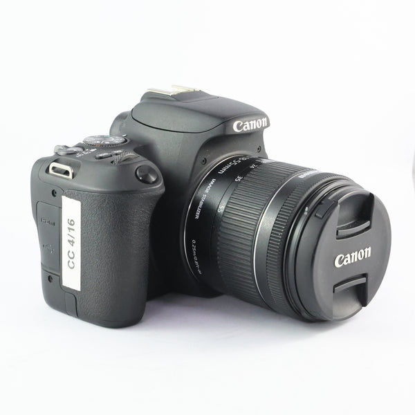 Pre-Owned Canon EOS 200D/15-55 IS Kit W/ strap, battery, charger, lens cap SN: 195072014826/7122018057 (Second Hand)