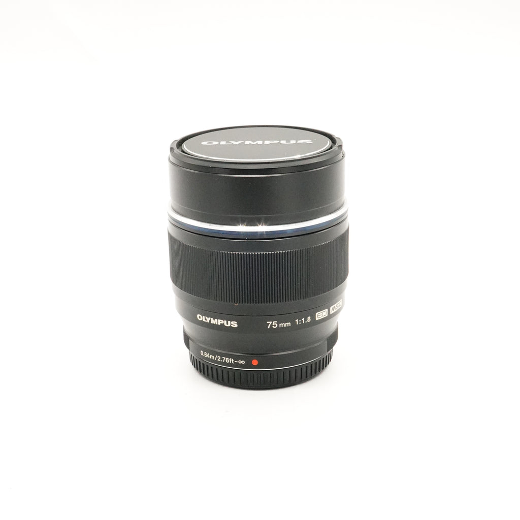 Pre-Owned Olympus M.Zuiko Digital ED 75mm f/1.8 Lens with Caps, Box & Manual SN: 344018404 (Second Hand)