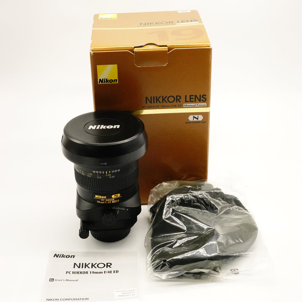Pre-Owned Nikon PC NIKKOR 19mm f/4E ED Lens, Mint in box SN: 203237 (Second Hand)