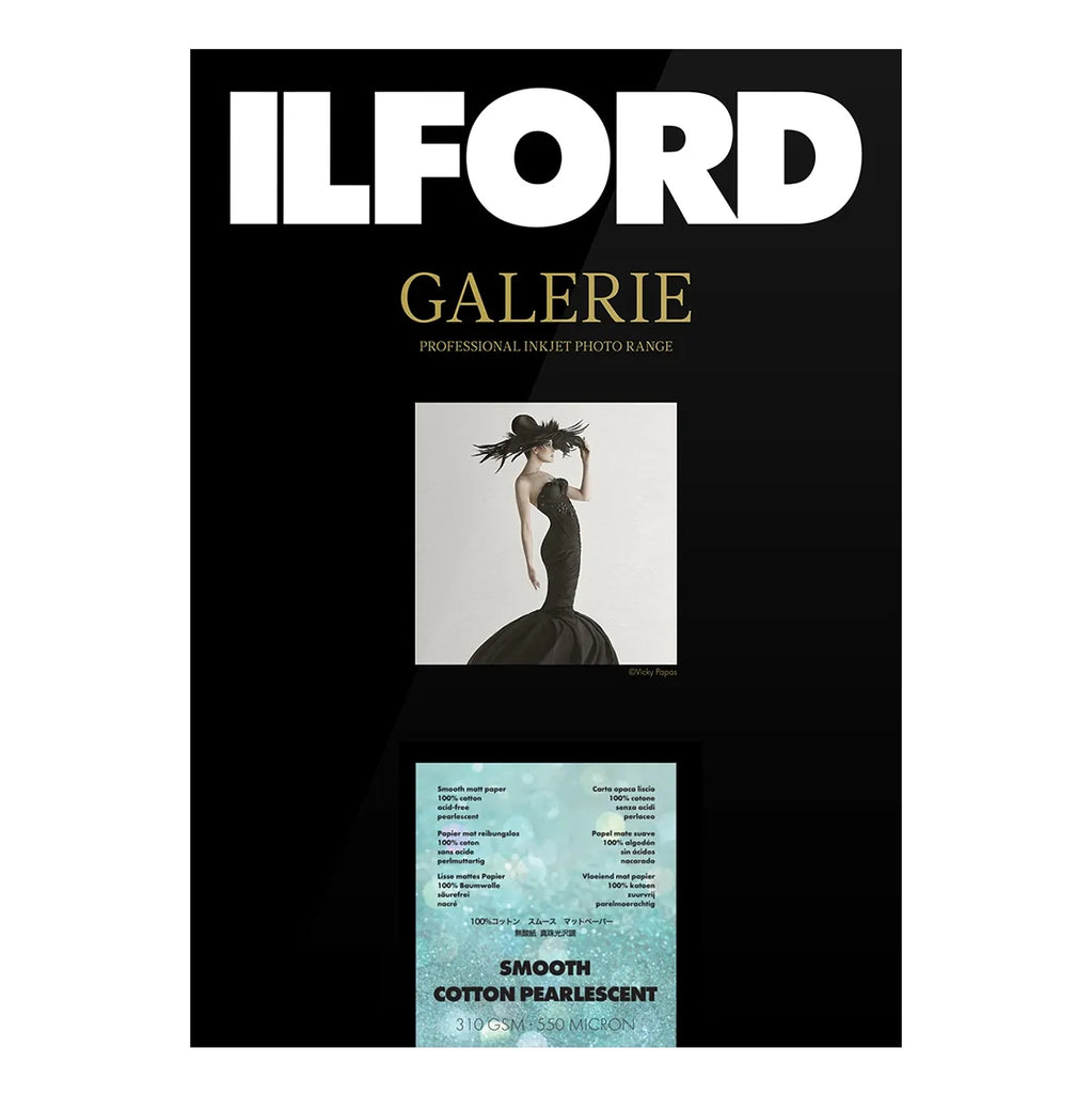 Ilford Galerie Smooth Cotton Pearlescent 310gsm A3+ 25 Sheets