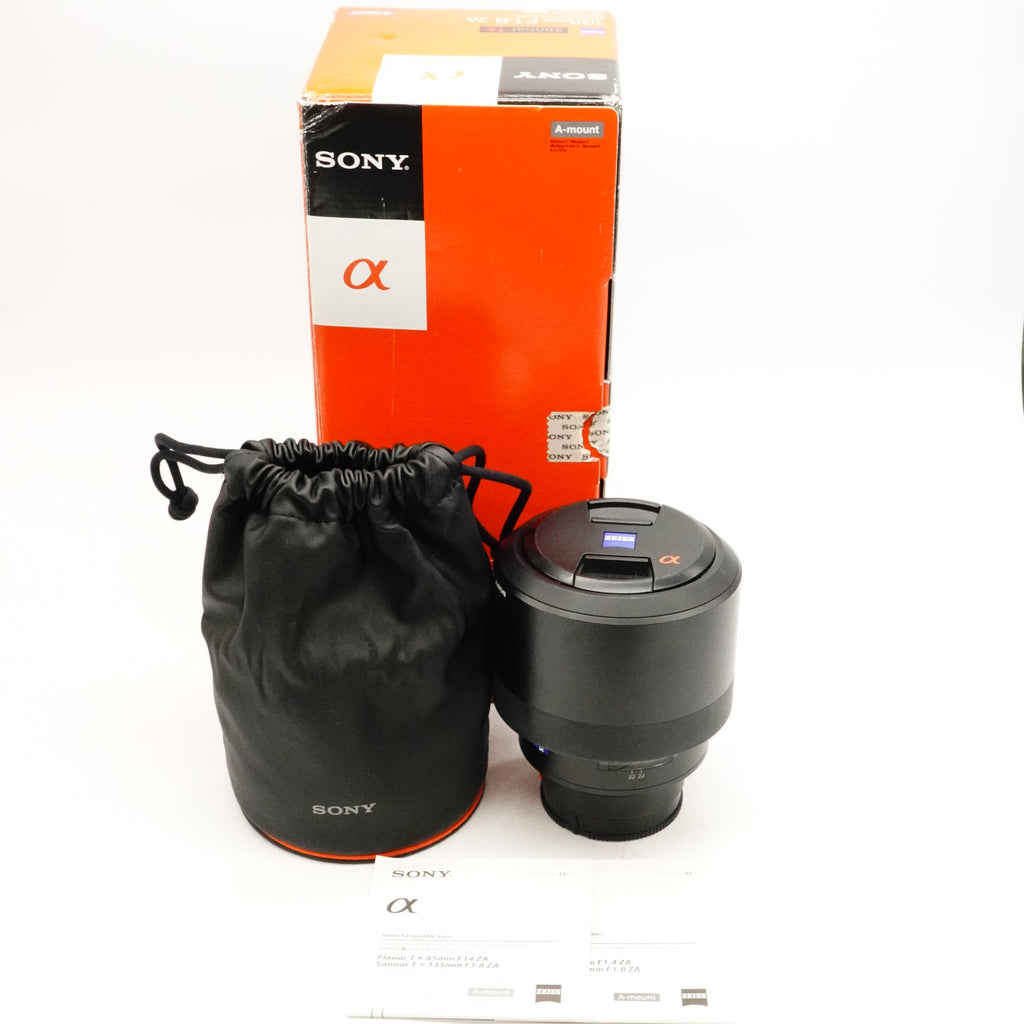 Pre-Owned Sony Carl Zeiss Sonnar 135mm f/1.8 ZA T* Lens With Box, Pouch, Caps Hood & Manual SN: 0195913 (Second Hand)