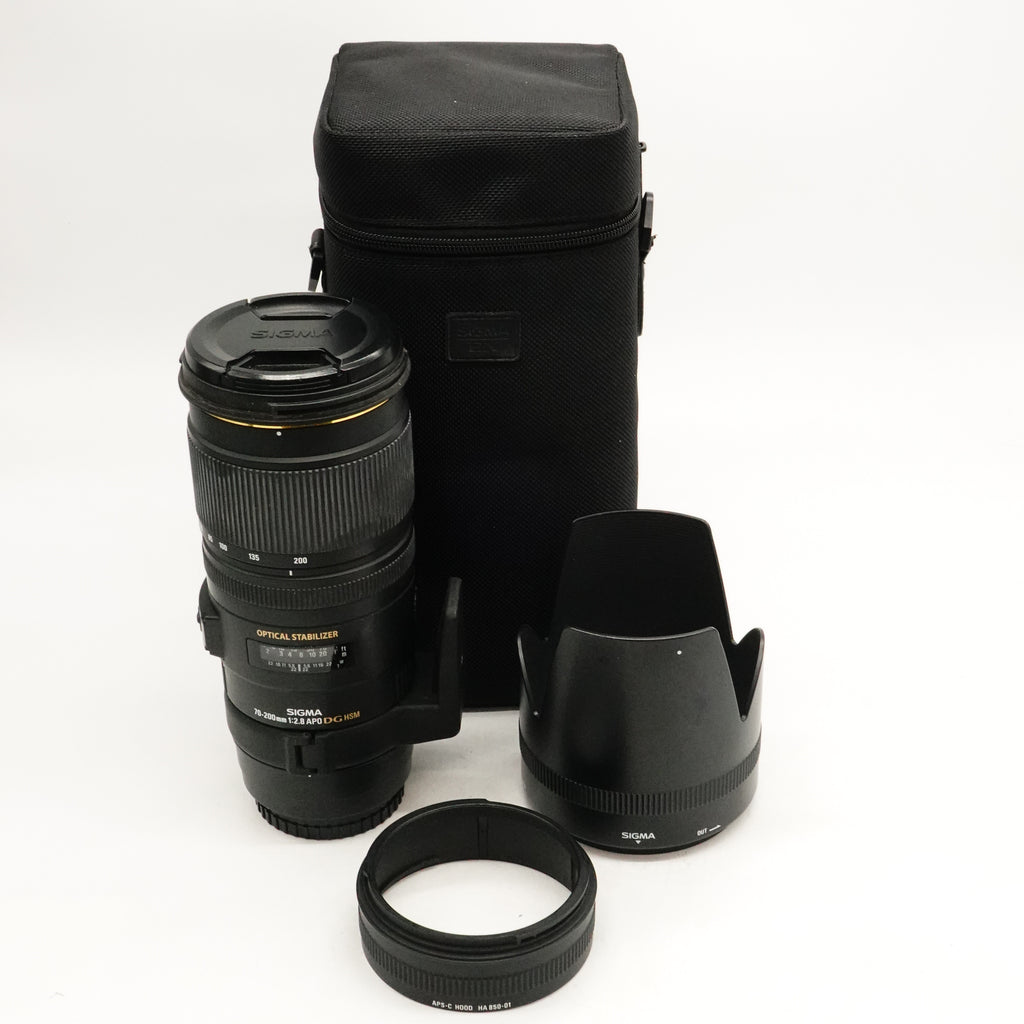 Pre-Owned Sigma 70-200mm f/2.8 APO DG HSM OS (For Sony A Mount) With Caps, Case & Hood SN: 14091036 (Second Hand)