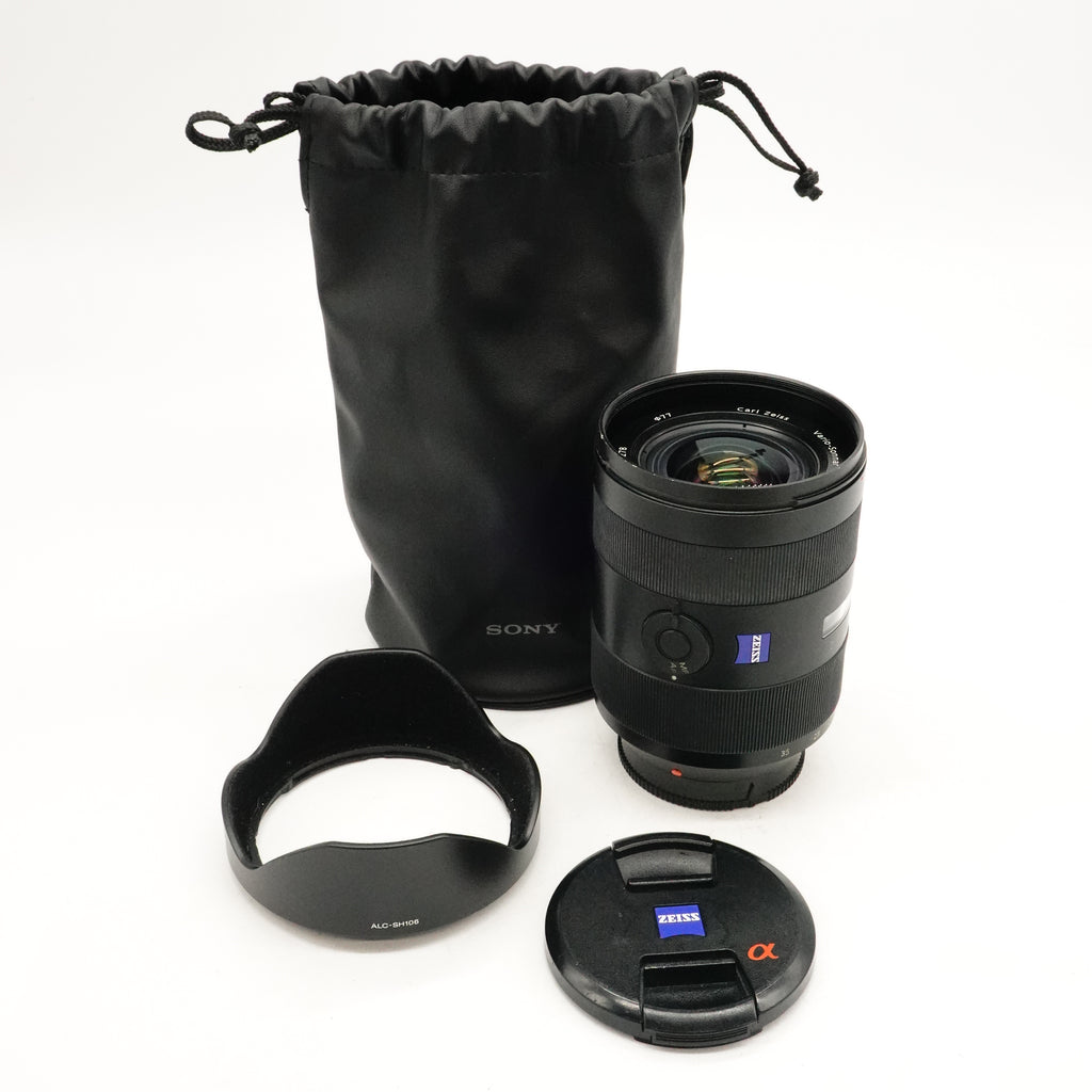 Pre-Owned Sony Carl Zeiss Vario-Sonnar 16-35mm f/2.8 AZ T* SSM Lens With Caps, Hood & Pouch SN: 1871792 (Second Hand)