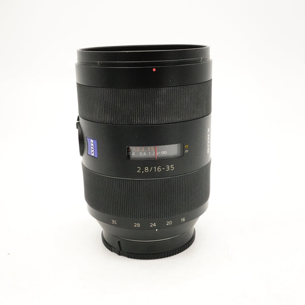 Pre-Owned Sony Carl Zeiss Vario-Sonnar 16-35mm f/2.8 AZ T* SSM Lens With Caps, Hood & Pouch SN: 1871792 (Second Hand)