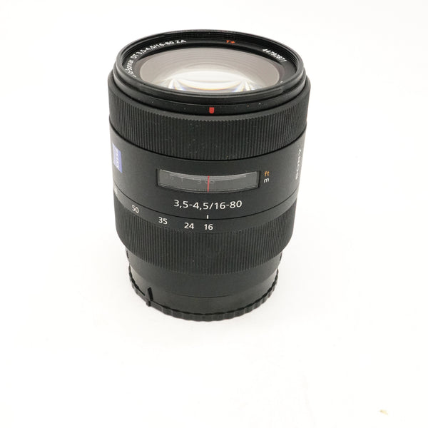 Pre-Owned Sony Carl Zeiss Vario-Sonnar DT 16-80mm f/3.5-4.5 T* ZA Lens With Box, Case, Caps Hood & Manual SN: 1872820 (Second Hand)