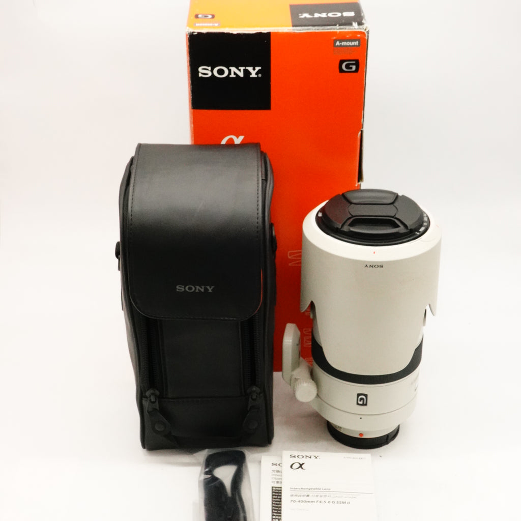 Pre-Owned Sony 70-400mm f/4-5.6 G SSM II Lens With Caps, Case, Hood, Manual & Box SN: 1801560 (Second Hand)