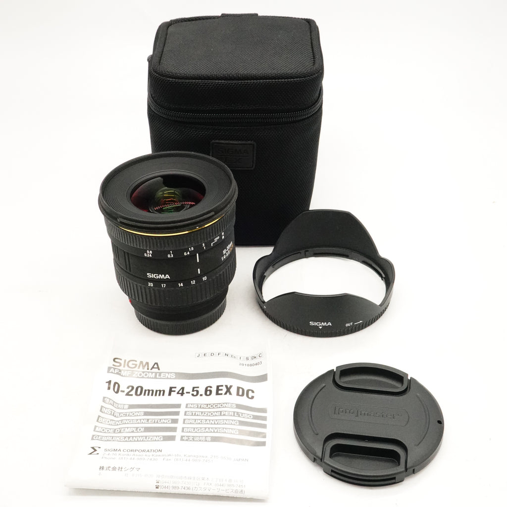 Pre-Owned Sigma EX 10-20mm f/4-5.6 Lens (For Sony A Mount) With Hood, Caps Manual & Pouch SN: 2231948 (Second Hand)